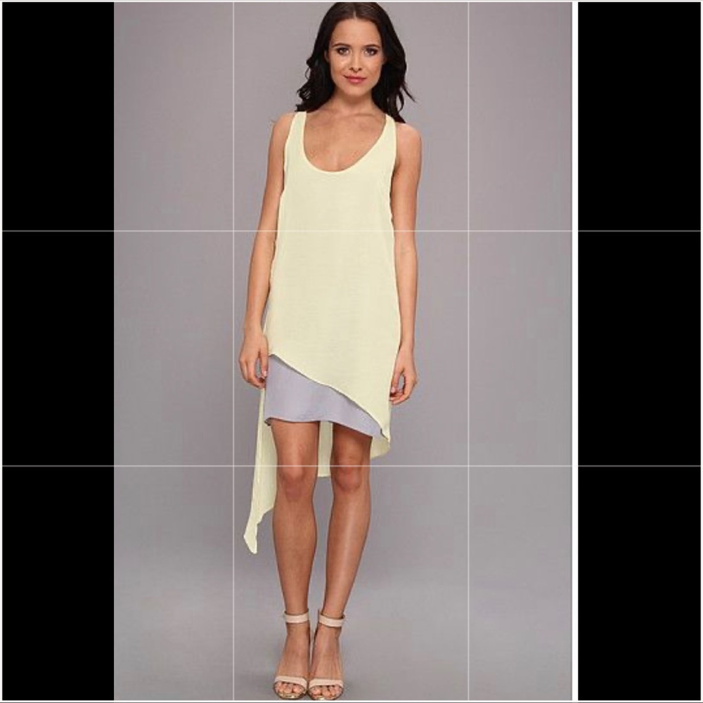 NWT Aryn K asymmetrical tank dress S